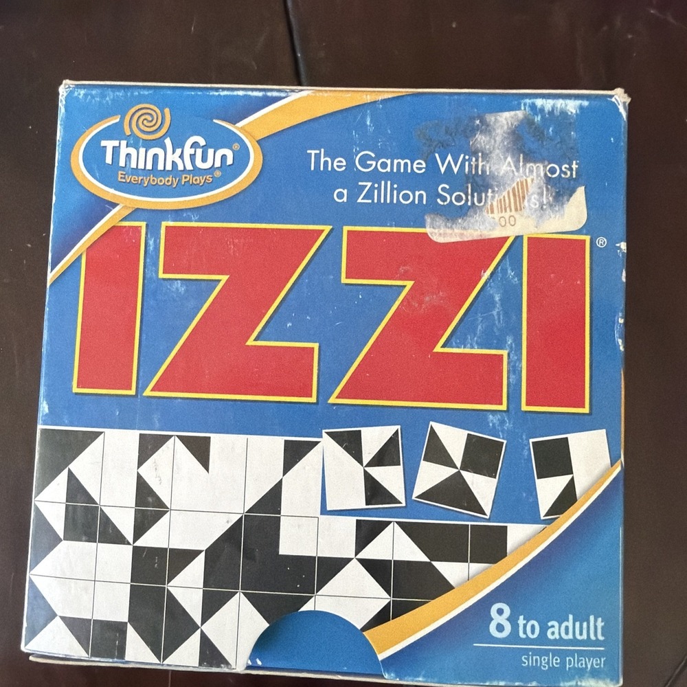 Thinkfun Rare 2009 IZZI The Game with a Zillion Solutions Tile Puzzle Complete
